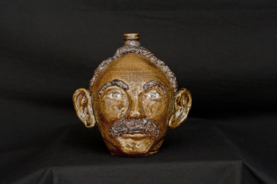 William A. Henson Face Jug - click to see larger image