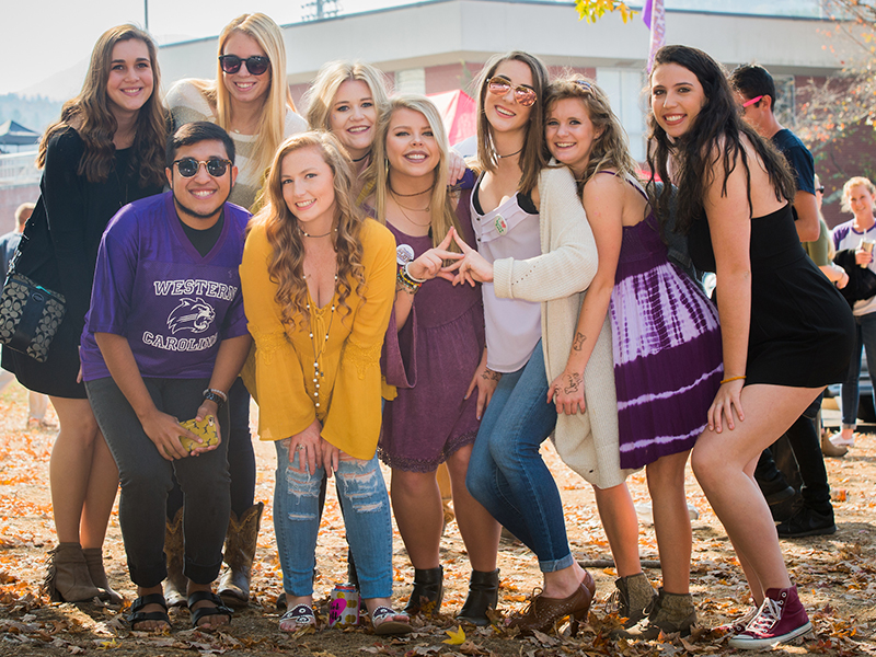 Students at a WCU Tailgate